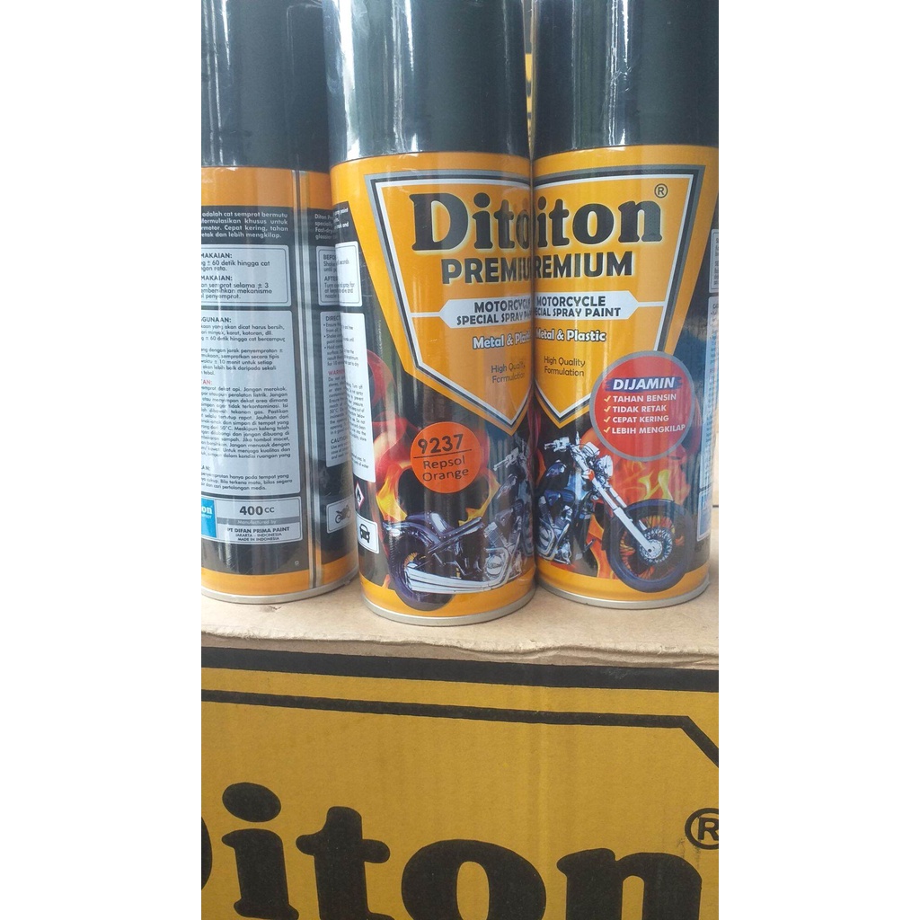 pilok Diton premium Repsol orange 9237 400cc pilox Repsol cat semprot tahan bensin cat semprot diton premium