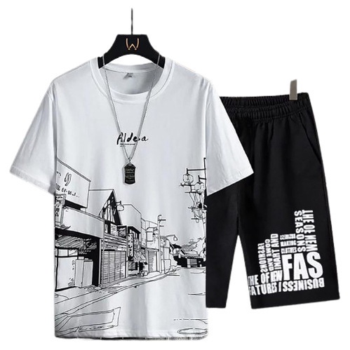 Baju Setelan Outfit Pria Kekinian 1 Set Lengkap Keren