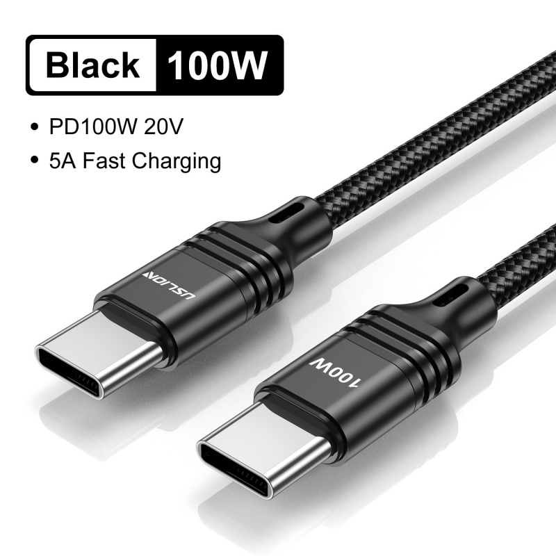 5a Super Fast Charging PD100W Tipe C Ke Tipe C Kabel Charging Kabel Telepon Kabel PD Untuk Laptop Samsung