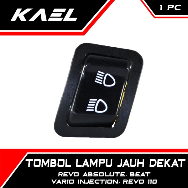 Tombol Jauh Dekat Revo 110 &amp; Revo Absolute &amp; Vario Injection &amp; Beat FI Switch Swit Saklar Lampu Dim Dem