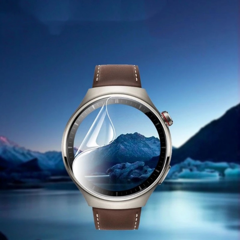 Film TPU Hydrogel Transparan Tipis Sederhana 1Pc Anti Minyak Tahan Air HD Pelindung Layar Jam Tangan Untuk Huawei Watch4 /4 Pro