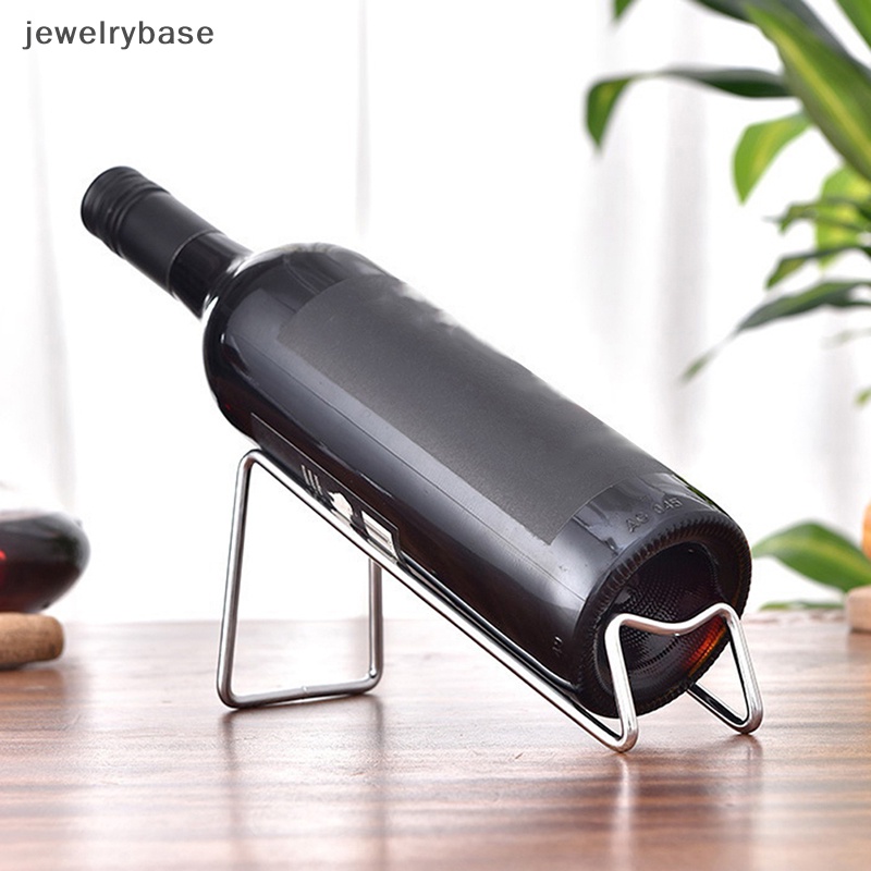 [jewelrybase] Rak Wine Besi Tempel Dinding Tempat Botol Wine Merah Champagne Display Stand Butik