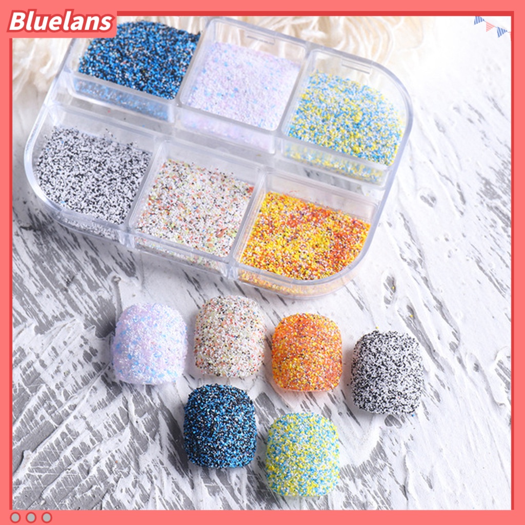 [BLM] 5g Bubuk Nail Art Efek Bijian Tidak Mengapung Warna-Warni Musim Dingin Wol Kuku Bubuk Debu Rajut Untuk Manicure