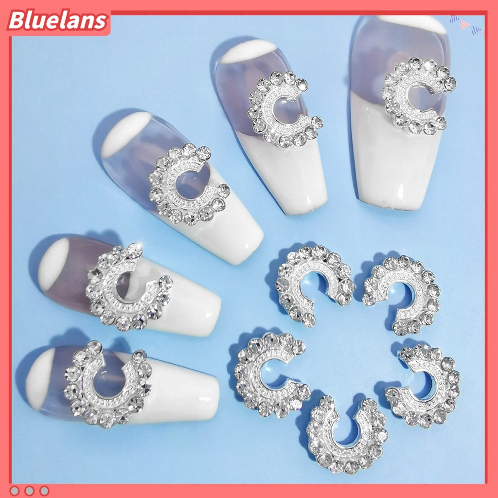 [BLM] Dekorasi Kuku Bentuk Kreatif Efek Visual Mengkilap Berkilau Desain Mutiara Imitasi Aplikasi Lebar Paduan Tahan Luntur 3D Nail Art Charms Manicure Jewelry Perlengkapan Kuku