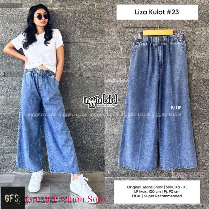 LIZA KULOT #23  | CELANA JEANS WANITA | INGGITA