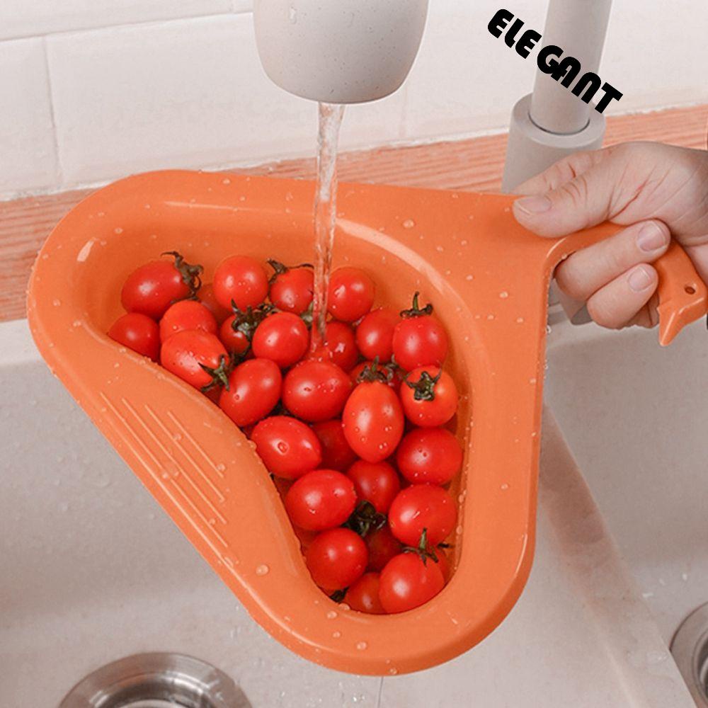 [Elegan] Saringan Wastafel Multifungsi Soup Juice Pisah Sisa Keranjang Sayur Buah Drain Rack