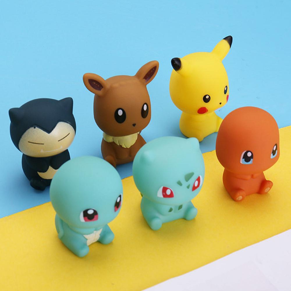 Timekey 1PC Pokemon Anime Pikachu Kartun Angka Vokal Mandi Mainan Untuk Anak Bayi Kamar Mandi Mainan Bathtub Mainan Baby Shower Mainan A6Y5