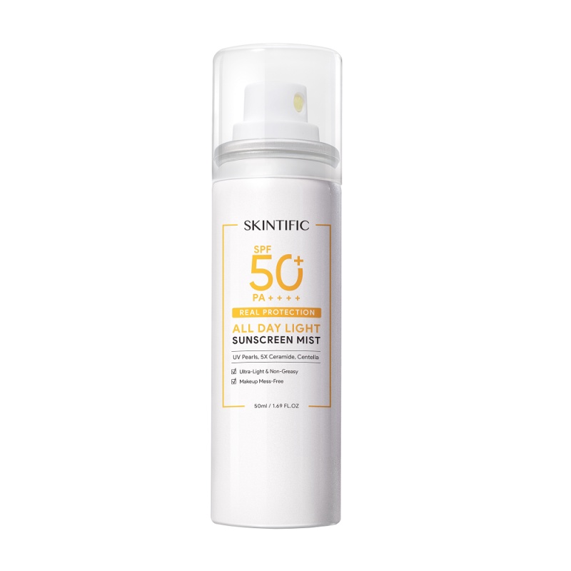 Skintific All Day Light Sunscreen Mist SPF 50