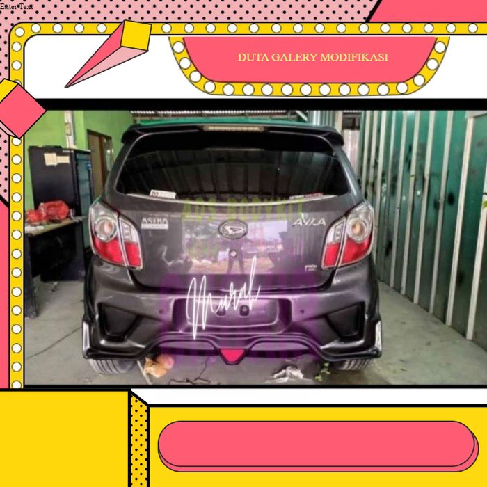 BUMPER BODYKIT TOYOTA AGYA AYLA 2013-2017 duraflex - DutaGaleriModifikasi02