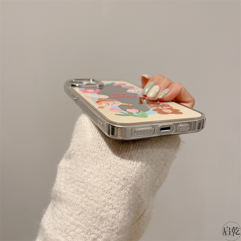 Cocok Untuk Iphone14 Pro Max iPhone Phone Case Permukaan Cermin Kamera Perlindungan Shockproof Kuat Kompatibel Dengan Iphone13 13pro 13prm iPhone 11 7Plus 8Plus Xr XS 12 Pro Max Phone Case