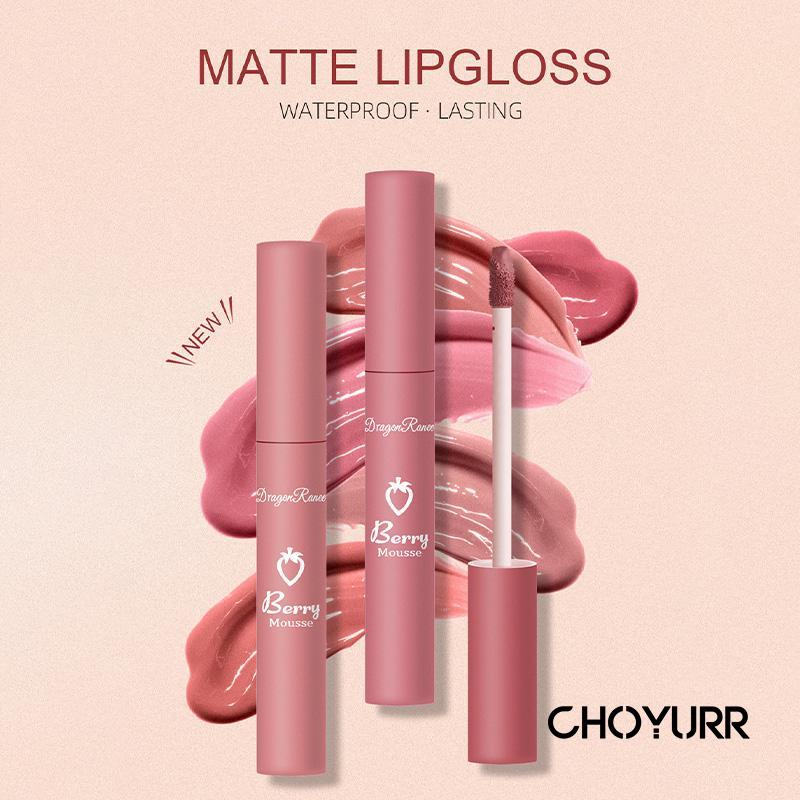 【COD】Glasir Bibir Matte Non Memudar Non Stick Cup Velvet Lip Glaze Lipstik Pelembab Yang Tahan Lama-CH