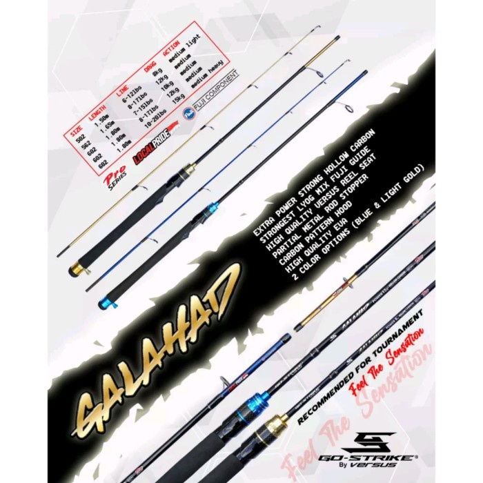 Joran Pancing Gostrike Versus Galahad 180 cm Ring Fuji Hollow