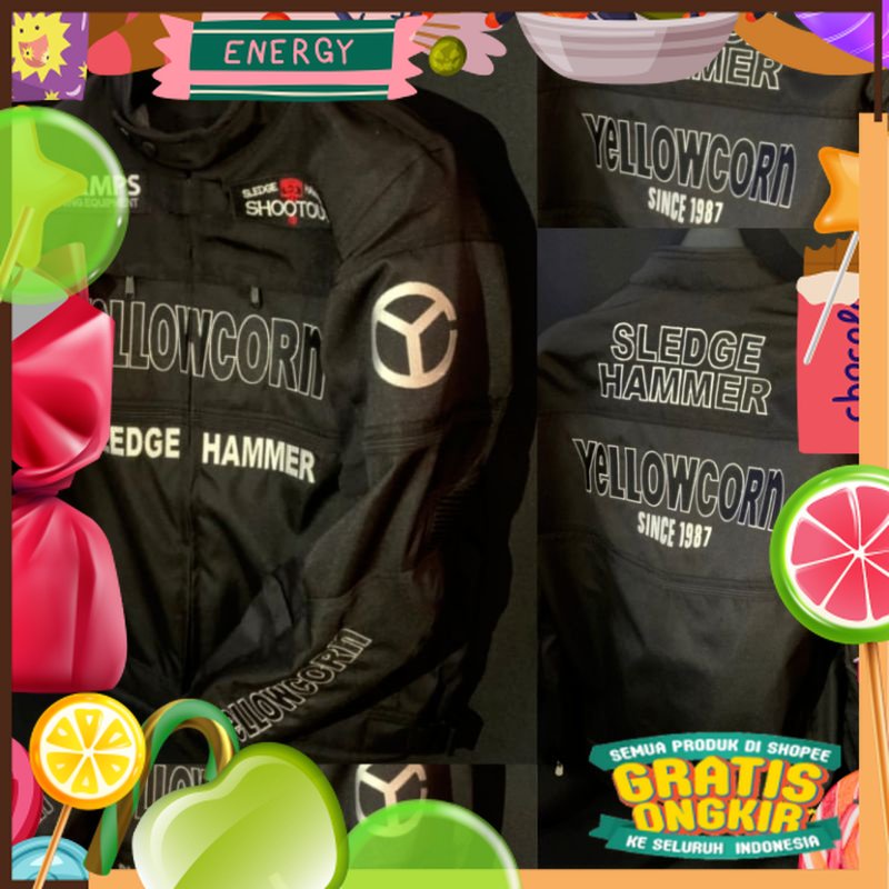 Jaket touring motor full protektor retro vintage tracker bobber jap style scrambler harian pria anti