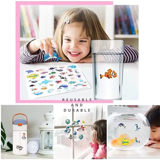 WE Buku Stiker Anak Reusable Sticker DIY Bag Style Book Sticker Puzzle Sticker Activity Book Mainan Edukasi Anak