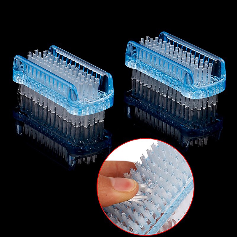 Power Nail Art Sikat Debu Pembersih Gosok Brush Dua Sisi Soft Cleaner Manicure ID
