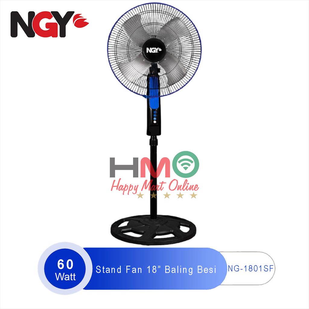 Kipas Angin Berdiri Baling Besi 18" NG-1801 Pedestal Fan Nagoya Stand Fan 18 inch NG 1801