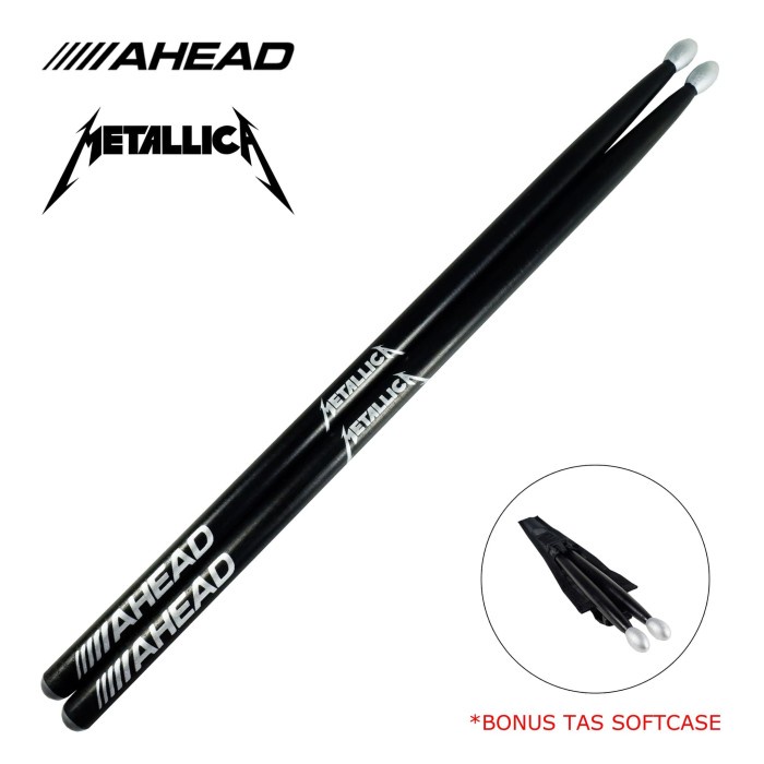 Stick Drum Metallica AHEAD BONUS Tas Softcase Stik Drum STKD-17