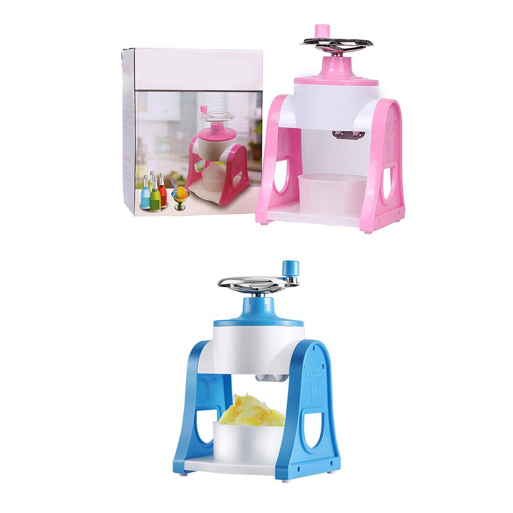 Alat Penghancur Es Manual Snow Cone Smoothie Shaver Alat Penghancur Stainless Steel Slider Milk Shake DIY Anak Snack Maker Bar