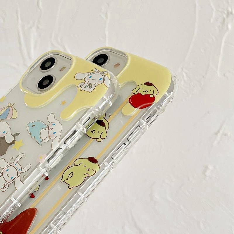 All New Cute sanrio Ice Cream Clear Soft Bumper Case for Apple iPhone XR XS Max 11 12 13 14 Pro Max 14 Plus Girl Woman's Fashion Pretty Phone Case