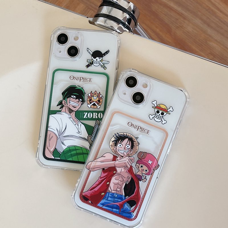 Card Case Luffy &amp; Sauron Soft Case HP iP iPhone 14 13 12 11 Pro X XS XR Max 7 8 + Plus Boy Man FTD Casing Apple