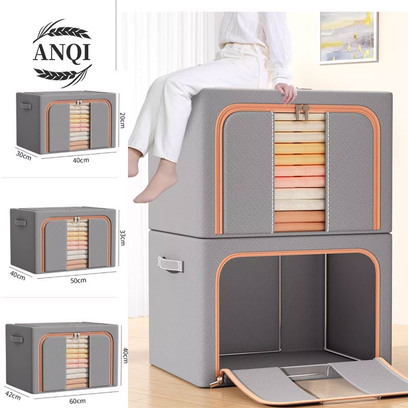 ANQI 1888 kotak penyimpanan pakaian serbaguna / mainan box tahan lembab / storage box baju besar organizer