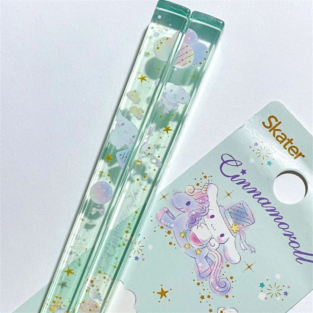 ღ Sanrio Acrylic Sumpit Melody Cinnamoroll Kartun Non-slip Sumpit Untuk Anak-anak Hadiah Rumah Tangga Bernilai Tinggi Instagram Alat Peralatan Makan Portabel