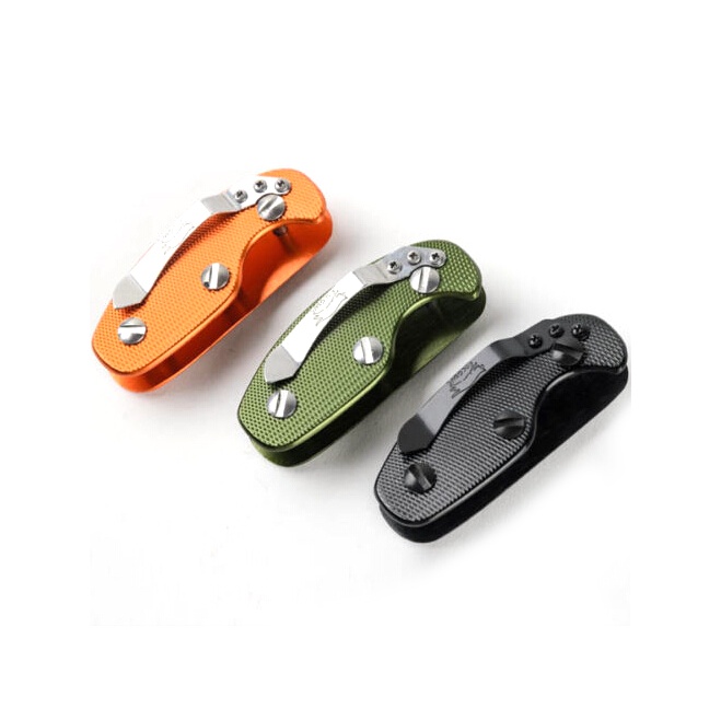 (drea) Aluminium Key Holder Organizer Klip Folder Keyring Gantungan Kunci Case Kantong Alat //