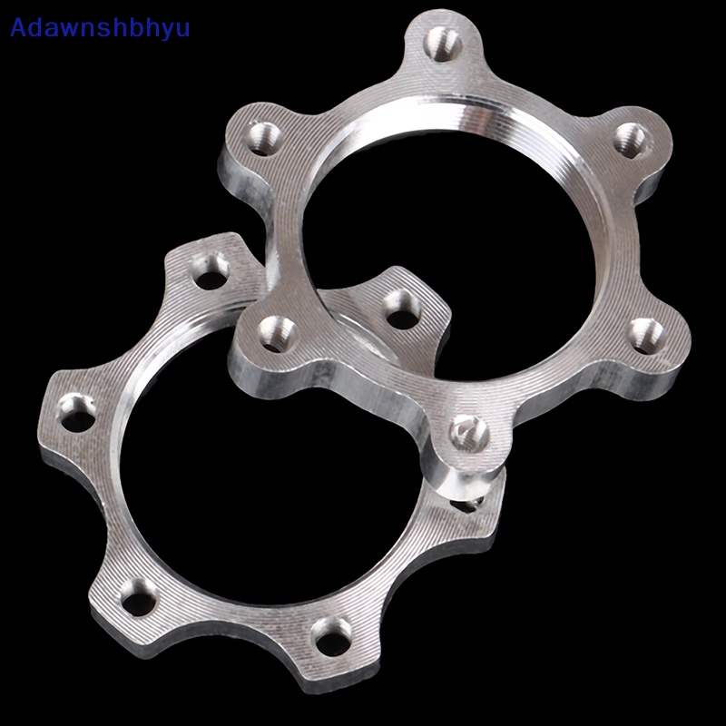 Adhyu 2PCS Sepeda Bike Freewheel Ulir Hub Disk Disc Brake Rotor Flange Adapter ID