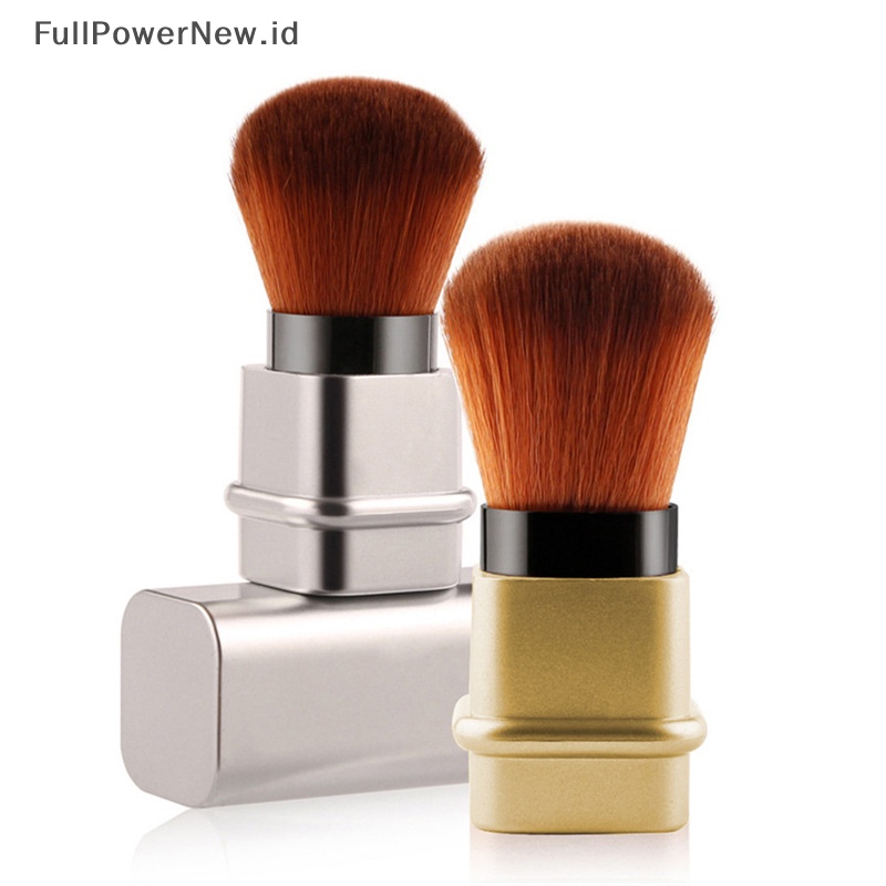 Power Retractable Cosmetic Powder Blush Contour Foundation Brush Alat Travel Portable ID
