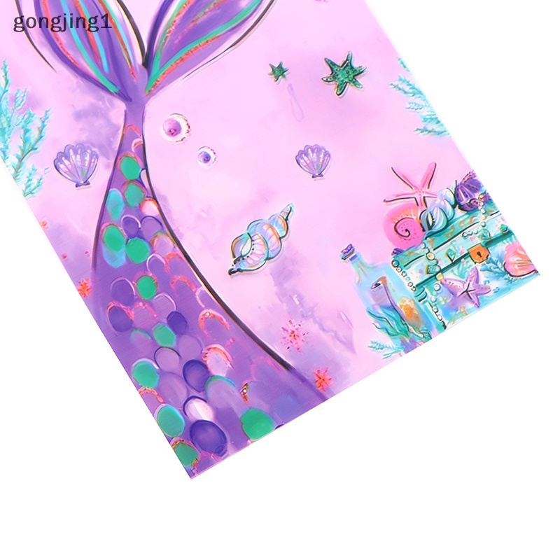 Ggg 50Pcs Mermaid Party Candy Bags Biskuit Packing Bag Mermaid Tas Hadiah Ulang Tahun ID