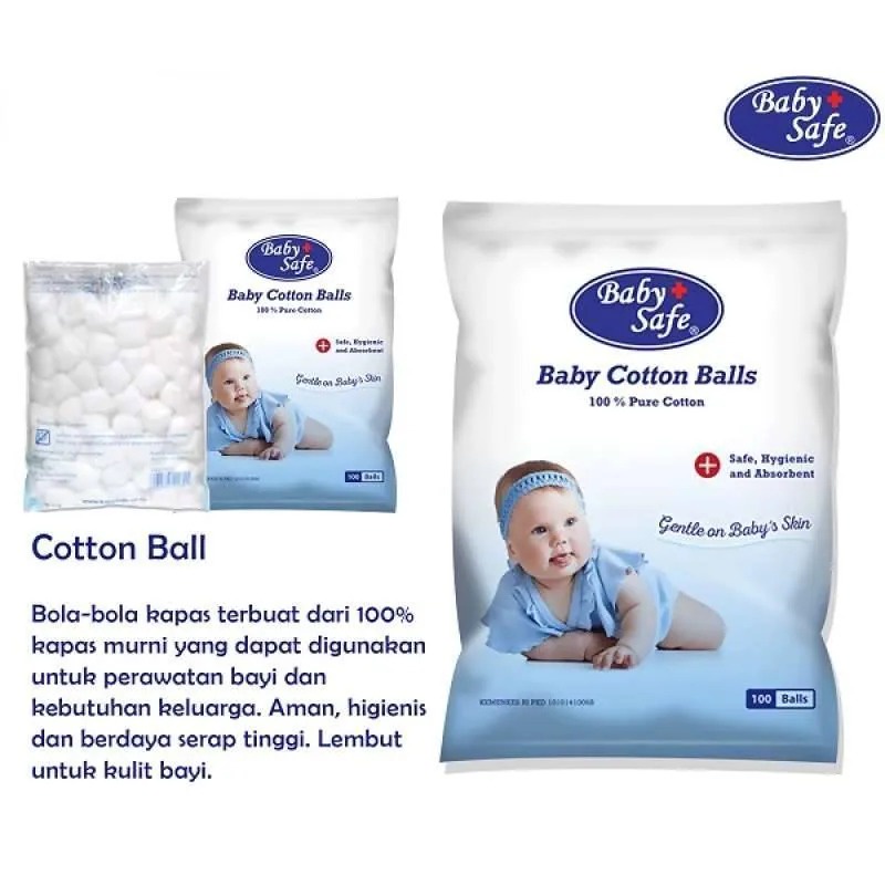 Baby Safe - Cotton Balls (100 balls)