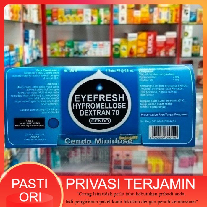 Cendo Eyefresh Minidose 0.6 ml / tetes mata cendo / eye fresh / obat mata lelah