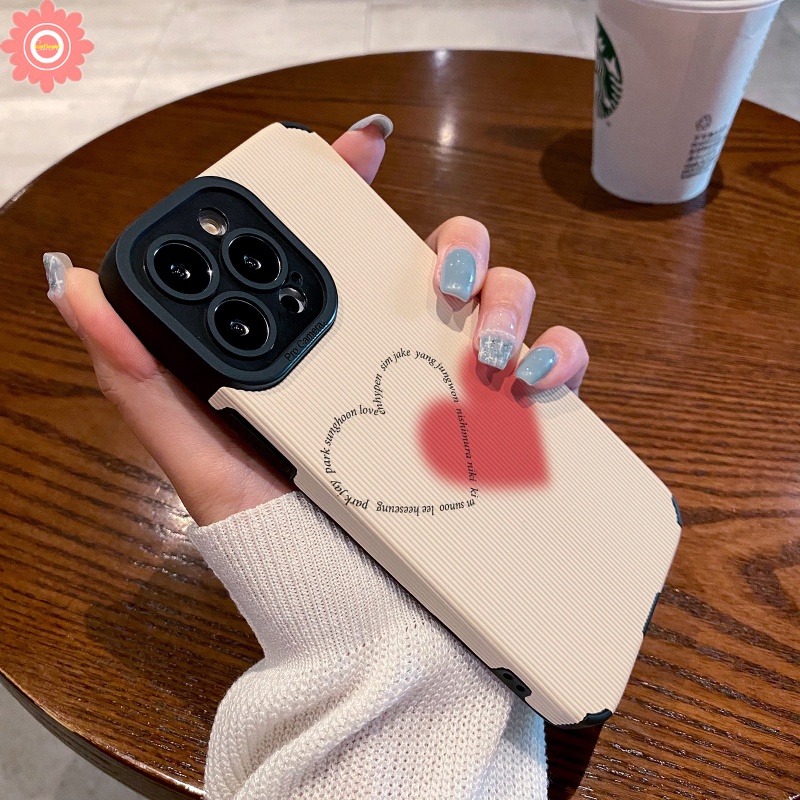 Luxury Leather Pink Star Letter Soft Phone Case Kompatibel Untuk IPhone 7Plus XR 11 13 14 12 Pro MAX X7 8 Plus XS MAX Cinta Hati Tekstur Shockproof Cover