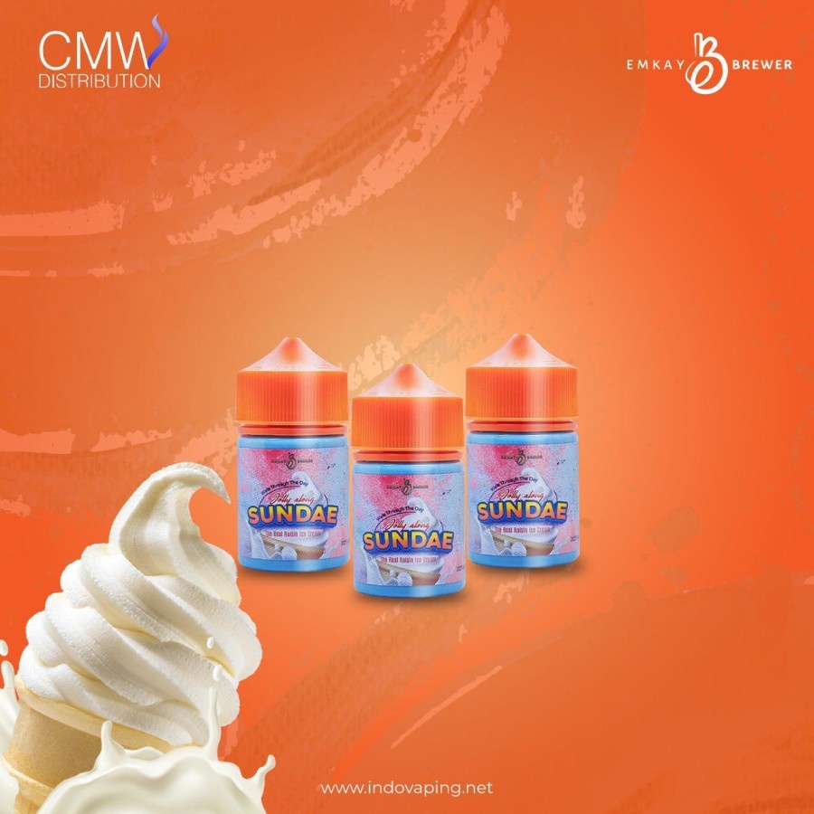 JOLLY ALONG SUNDAE 60ML 3MG BY EMKAY BREW