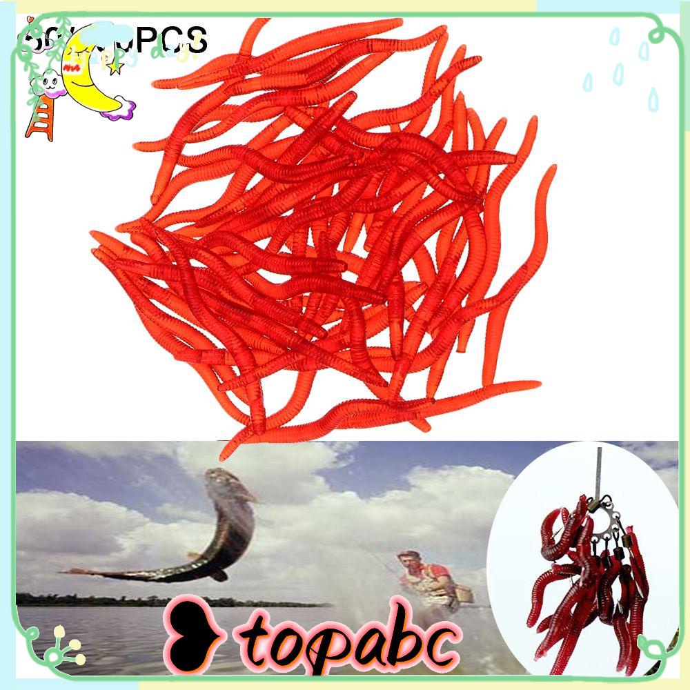 TOP 50 /100pcs Umpan Pancing Silikon Buatan Umpan Bass Ikan Gurame Bau Amis Manusia Hidup