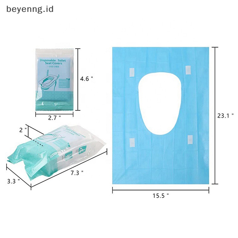 Beyen 10PCS Toilet Seat Cover Sekali Pakai Untuk Dibungkus Balita Potty Toilet Liners ID