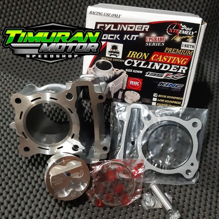 READY CYLINDER BLOK XTR 62 MM CASTING MX - MX KING - VIXION ORIGINAL