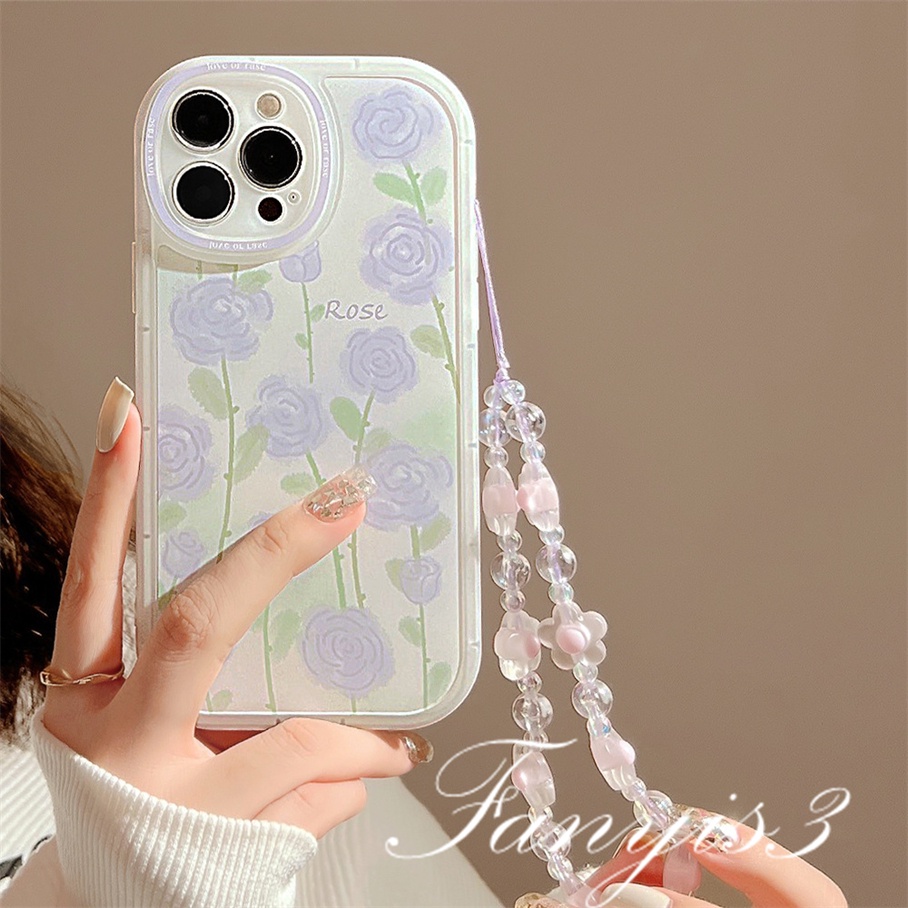OPPO A78 A17 A17k A77 A77s A57 A76 A96 A16 A16s A16k A15 A15s A74 A54 A95 A94 A93 A53 A32 A5 A9 2020 A5s A3s Reno 8T 7Z 6Z 5Z A52 A92 F11Pro Lilac Rose Casing Handphone Soft TPU Sarung