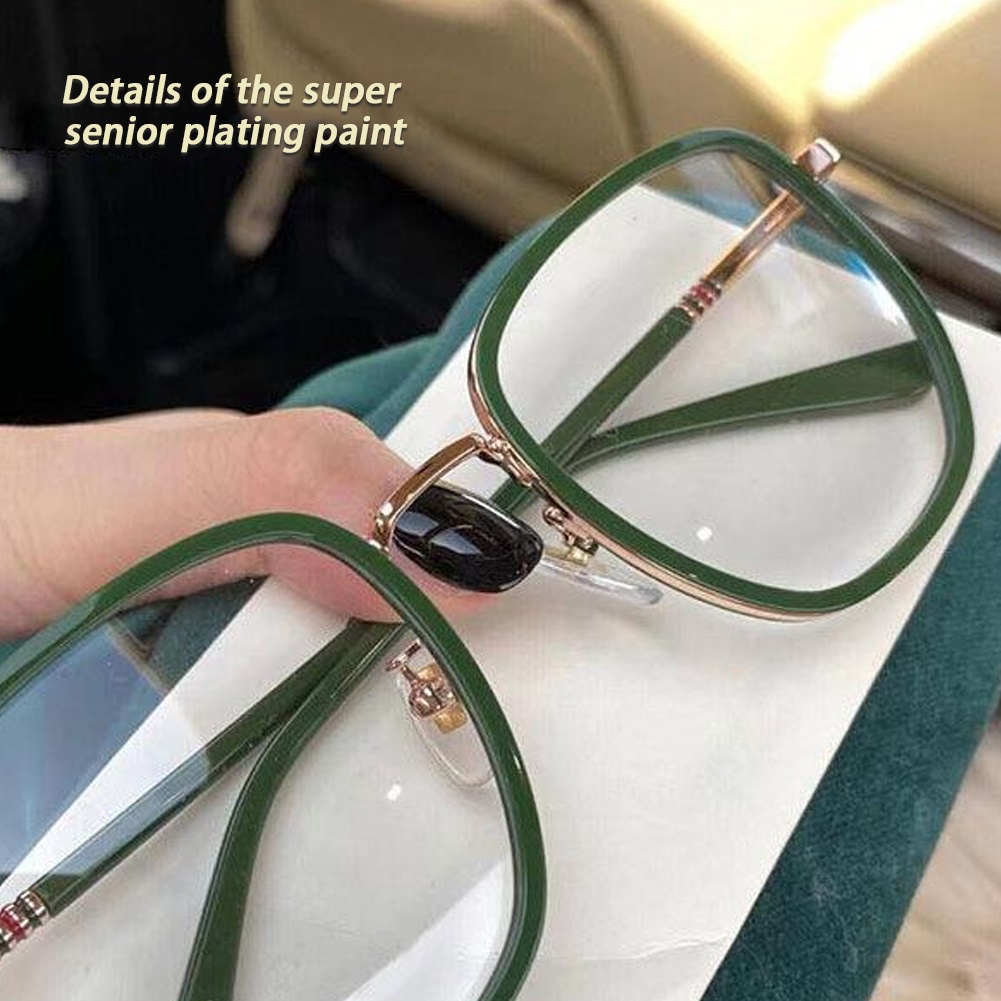 Kacamata Anti Radiasi Photochromic Wanita Frame Kacamata Kotak Retro Aesthetic Anti Blue Light Glasses
