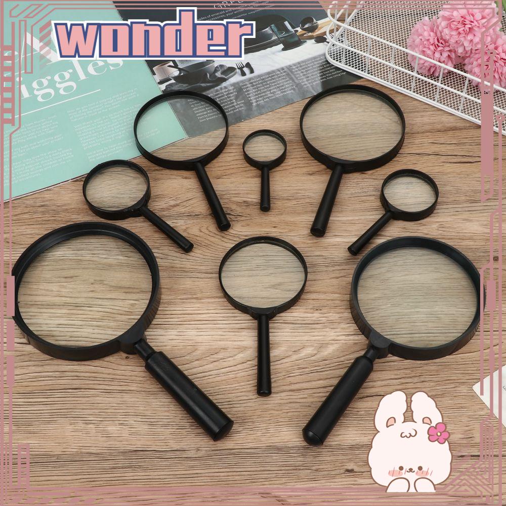 WONDER Kaca Pembesar Genggam Saku Mini 40 /50 /60 /75 /90 /100 /110 /130mm Insect viewer Jewelry Loupe