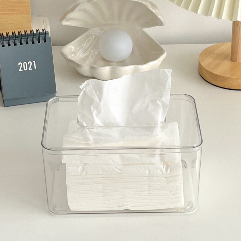 Tempat Tisu Transparan Minimalis Kotak Tissue Wadah Tisu Tissue Box