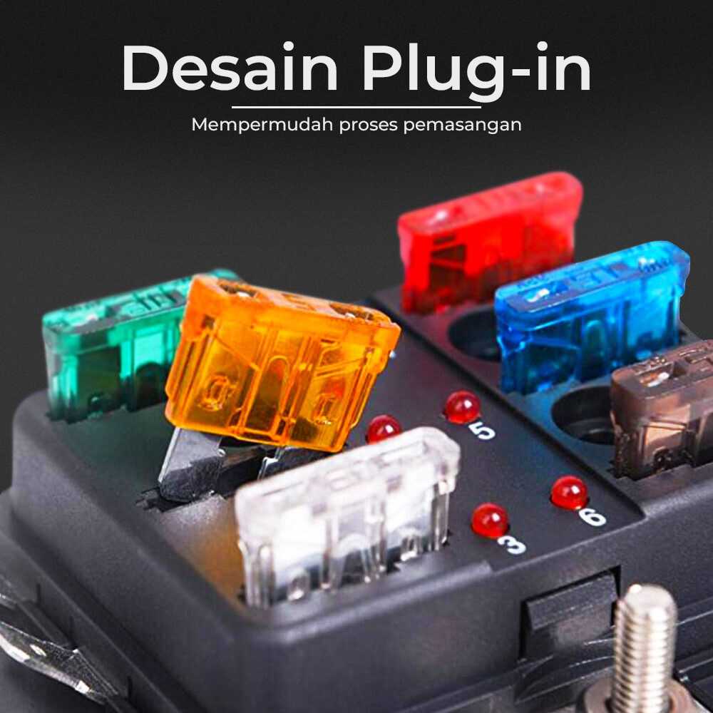 300pcs Sekring Mini/Standar Sikring Kelistrikan Mobil Motor Fuse with Box