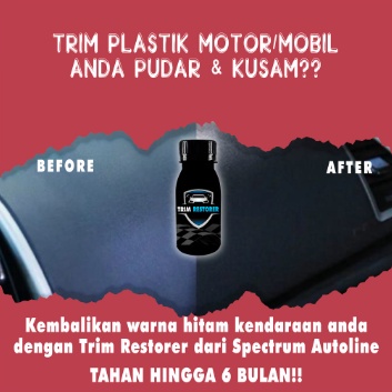 PENGHITAM BODY PLASTIK TRIM PERMANENT BACK TO BLACK CAIRAN PENGHITAM BODY MOTOR MOBIL INI FASHIONKU BISA COD