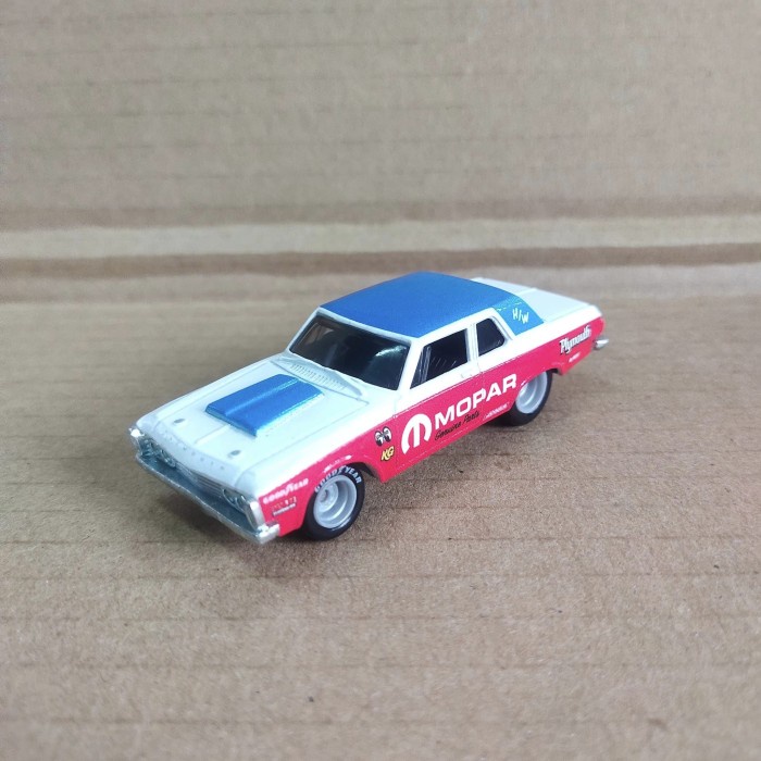 DIECAST LOSSE UNIK Hotwheels 63 Plymouth Belvedere 426 Wedge Mooneyes Loose Pack