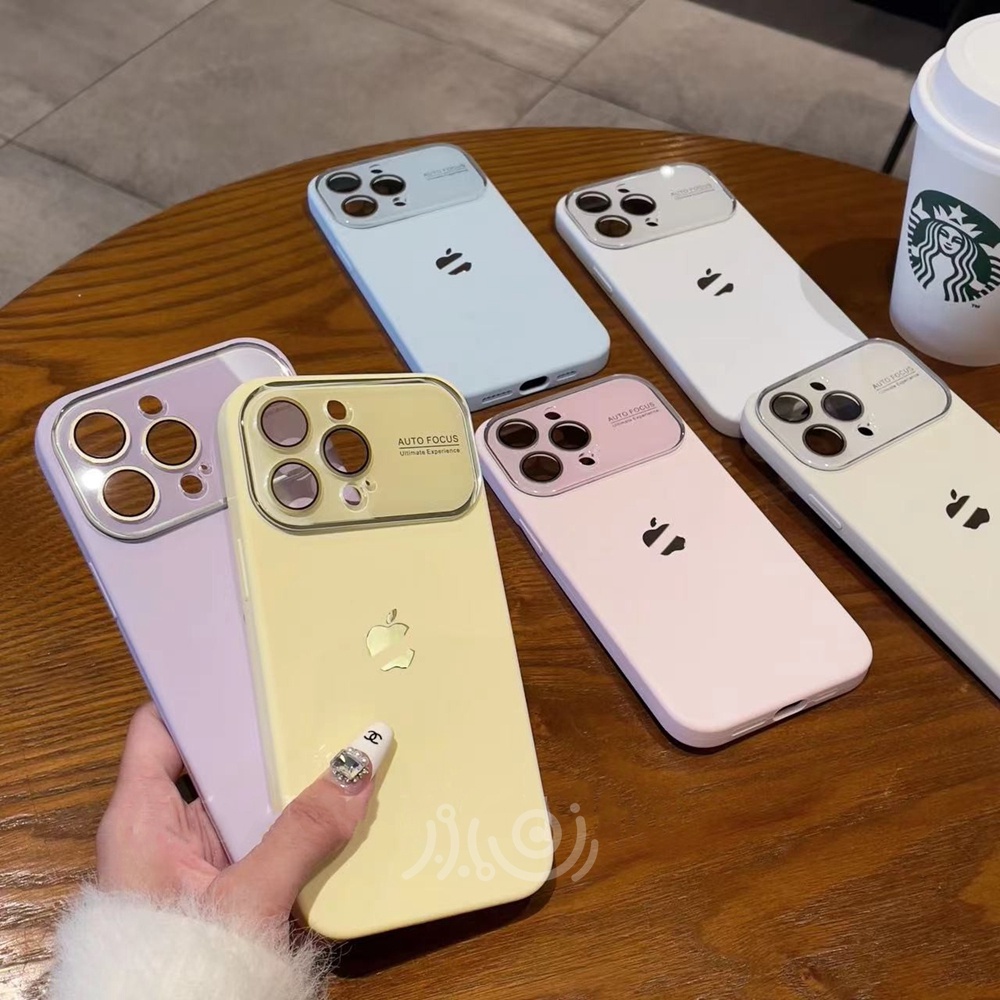 IPHONE Macaron Case Ponsel Silikon Cair Untuk Iphone12 13 14 Pro Max Soft Case Lensa Pelindung Kamera Shockproof Back Cover Casing