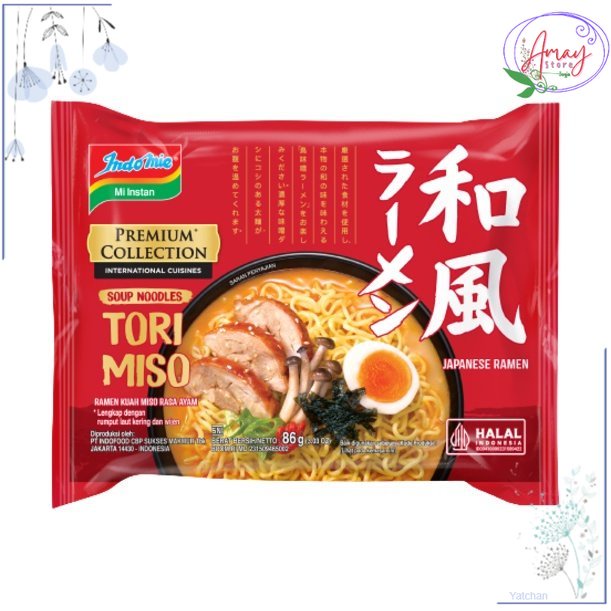 

Indomie Mie Instant Premium Japanese Tori Miso Ramen 86G