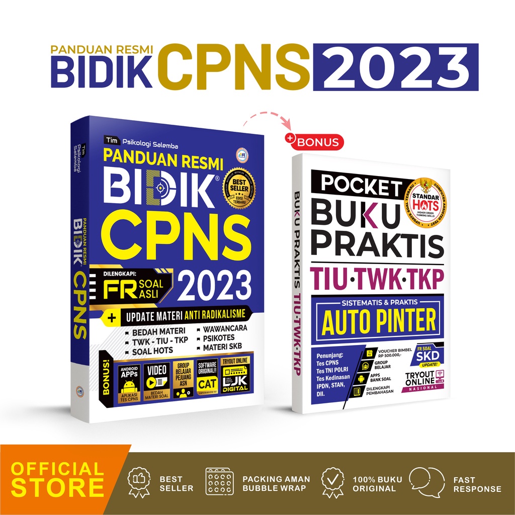 Panduan Resmi Bidik CPNS 2023 + BONUS POCKET TIU TWK DAN TKP
