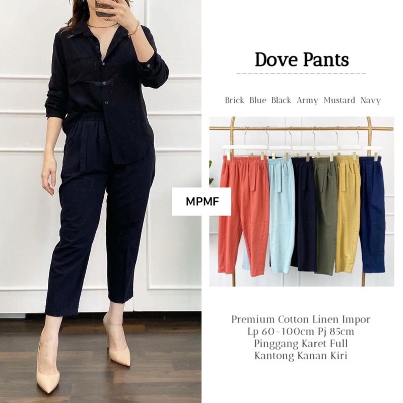 DOVE PANT ORI MPMF | Lp60-100 Premium Cotton Linen Impor