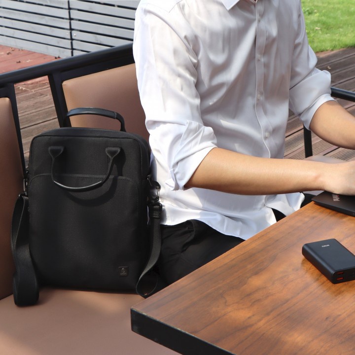 AKN88 - WIWU Tas 12.9 Inch Alpha VERTICAL DOUBLE LAYER Bag