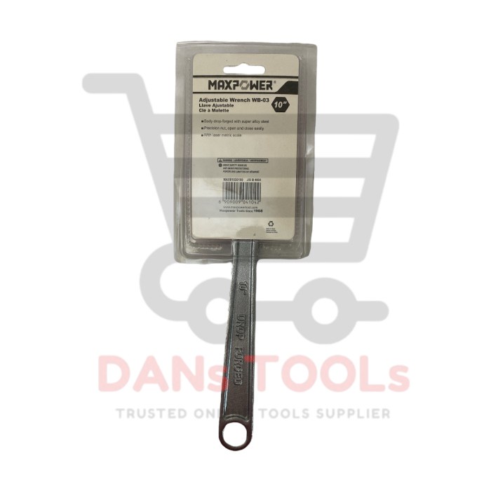 Kunci Inggris MAXPOWER 10 inch - Adjustable Wrench - Kunci Baco